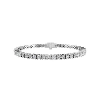 Lab Grown Diamond Line Bracelet in 10K White Gold (6 ct. tw.)