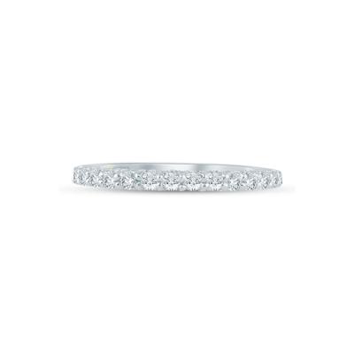 Lab Grown Diamond Wedding Band in 14K White Gold (1/2 ct. tw.)