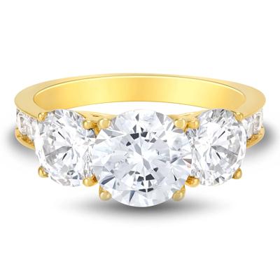 Lab Grown Diamond Engagement Ring in 14K Yellow Gold (4 1/2 ct. tw.)