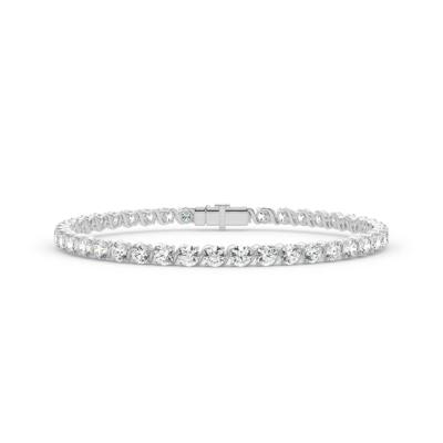 Lab Grown Diamond S-Link Bracelet in 14K White Gold (5 ct. tw.)