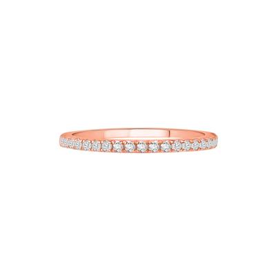 Lab Grown Diamond Anniversary Band in 14K Rose Gold (1/4 ct. tw.)