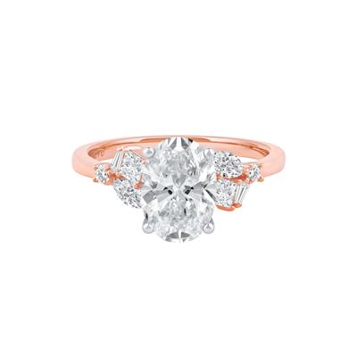 Nora Lab Grown Diamond Engagement Ring in 14K Rose and White Gold (2 1/2 ct. tw.)