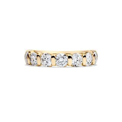 Lab Grown Diamond Bar Set Band in 14K Yellow Gold (2 ct. tw.)