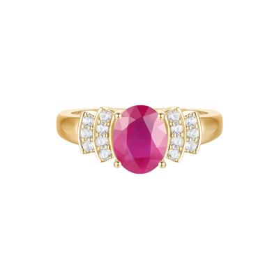 Gemstone and Diamond Ring in 14K Gold (1/5 ct. tw.)