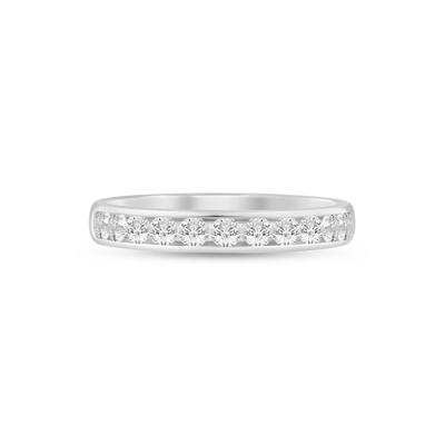 Diamond Channel Band in 14K White Gold (1/2ct. tw.)
