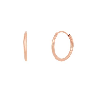 Endless Hoop Earrings in 14K Rose Gold, 14MM