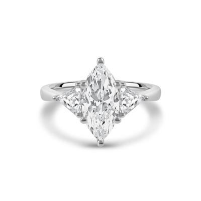 Lab Grown Diamond Emma Marquise Engagement Ring in 14K White Gold (2 1/2 ct. tw.)
