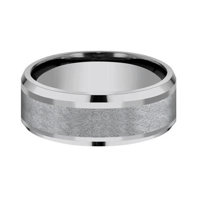 Men's Swirl Finish Band in Tantalum, 8MM