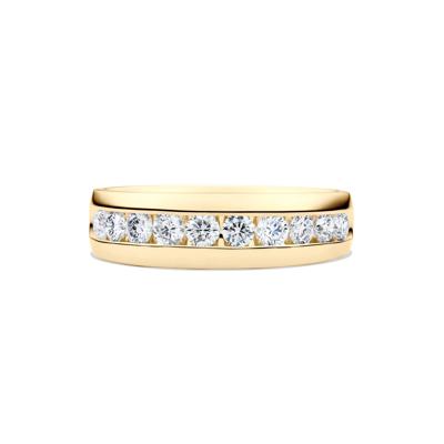 Men’s Lab Grown Diamond Channel-Set Band in 10K Yellow Gold (1 ct. tw.)