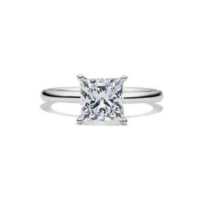 Lab Grown Diamond Princess-Cut Solitaire Engagement Ring in Platinum (2 ct.)
