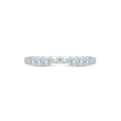 Lab Grown Diamond Open Anniversary Band in 14K White Gold (5/8 ct. tw.)