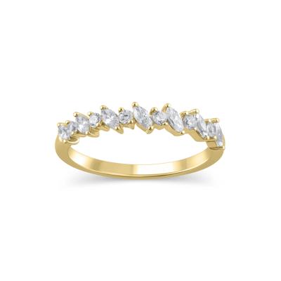 Lab Grown Diamond Anniversary Band in 14K Yellow Gold (1/2 ct. tw.)