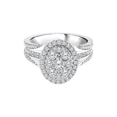 Diamond Composite Engagement Ring in 10K White Gold (1 1/2 ct. tw.)