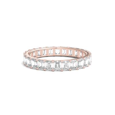 Lab Grown Emerald-Cut Diamond Eternity Band in 14K Rose Gold (2 ct. tw.)