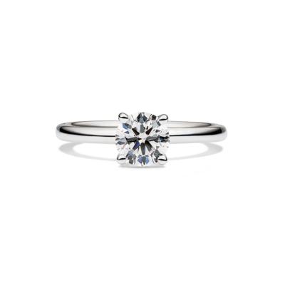 Lab Grown Diamond Solitaire Round Engagement Ring in Platinum (1 ct.)
