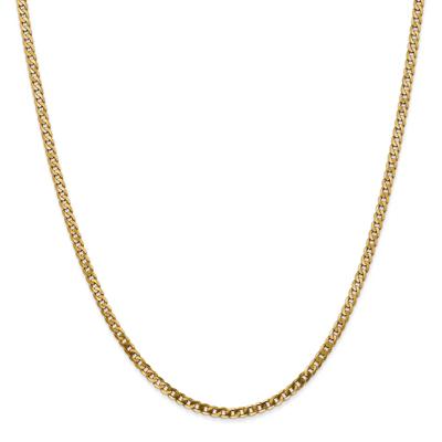 Beveled Curb Chain in 14K Yellow Gold, 24"