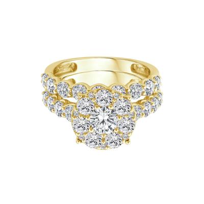 Diamond Composite Engagement Ring Set in 10K Yellow Gold (3 ct. tw.)