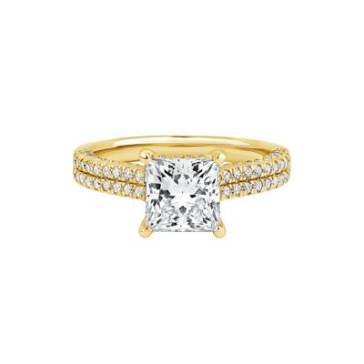 Morgan Lab Grown Diamond Engagement Ring in 14K Yellow Gold (2 7/8 ct. tw.)
