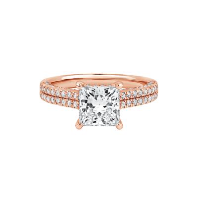 Morgan Lab Grown Diamond Engagement Ring in 14K Rose Gold (2 7/8 ct. tw.)