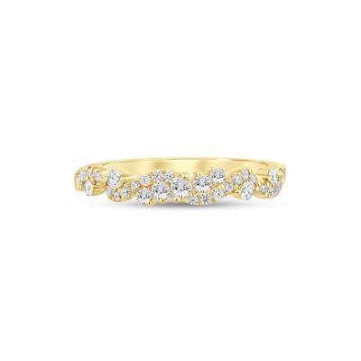 Lab Grown Diamond Swirl Band in 14K Yellow Gold (1/3 ct. tw.)
