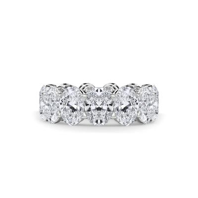 Lab Grown Diamond Oval Eternity Band in 18K White Gold (13 ct. tw.)