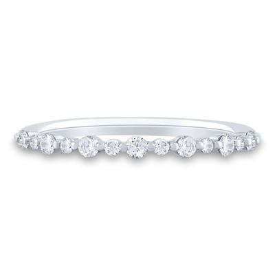 Diamond Shared-Prong Band in 10K White Gold (1/4 ct. tw.)