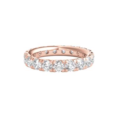 Diamond Wedding Band with Eternity Setting in 14K Rose Gold (3 ct. tw.)