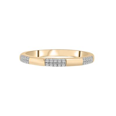 Alternating Diamond Pavé Bar Ring in Vermeil (1/10 ct. tw.)