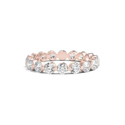 Round-Cut Diamond Shared Prong Eternity Band in 14k Rose Gold (2 ct. tw.)