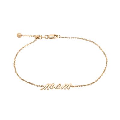 Mom Bracelet in 10K Yellow Gold
