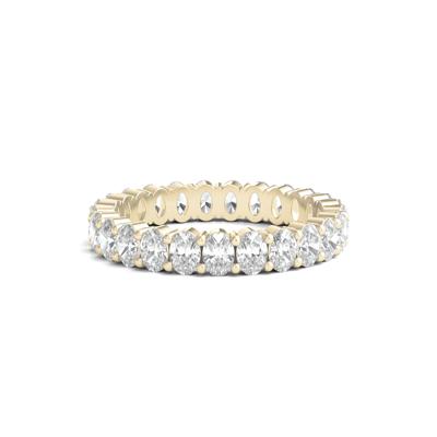 Lab Grown Oval Diamond Eternity Band in 14K Yellow Gold (2 ct. tw.)
