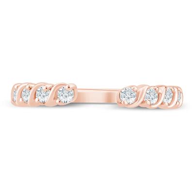 Lab Grown Diamond S-Link Open Band in 14K Rose Gold (1/3 ct. tw.)