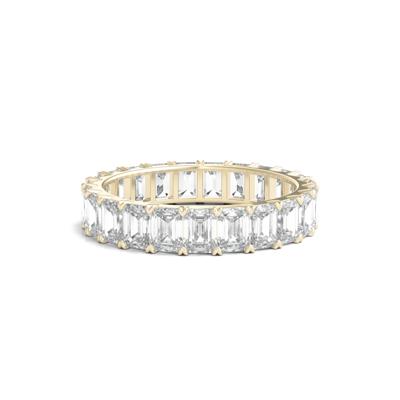 Lab Grown Emerald-Cut Diamond Eternity Band in 14K Yellow Gold (4 ct. tw.)