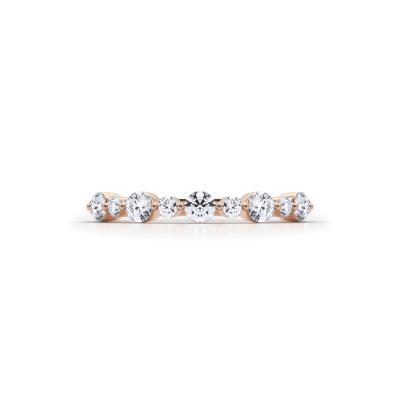 Lab Grown Diamond Shared-Prong Anniversary Band in 14K Rose Gold (1/2 ct. tw.)