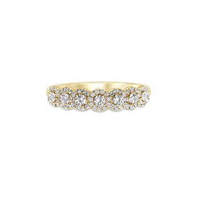 Diamond Anniversary Band with Seven Stones in 14K Yellow Gold (1/2 ct. tw.)