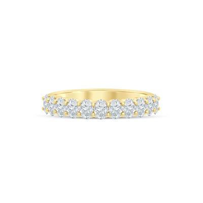 Lab Grown Diamond Oval Anniversary Band in 14K Yellow Gold (1 ct. tw.)