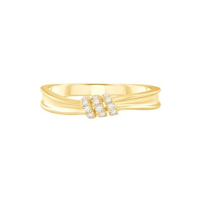 Diamond Ring in 10K Yellow Gold (1/10 ct. tw.)