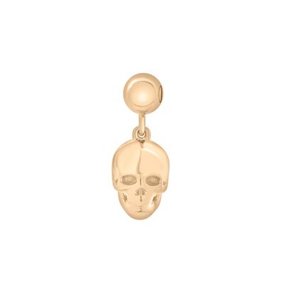 Skull Bead Charm in Vermeil