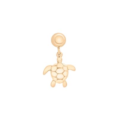 Sea Turtle Bead Charm in Vermeil