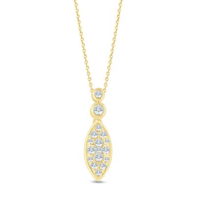 Diamond Pendant in 10K Yellow Gold (1/5 ct. tw.)