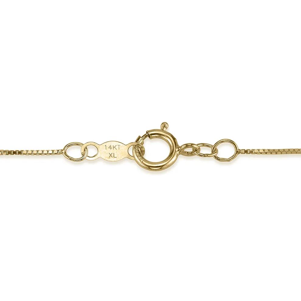 Solitaire Diamond Pendant in 14K Yellow Gold (1/4 ct. tw.) – Image 3 of 3