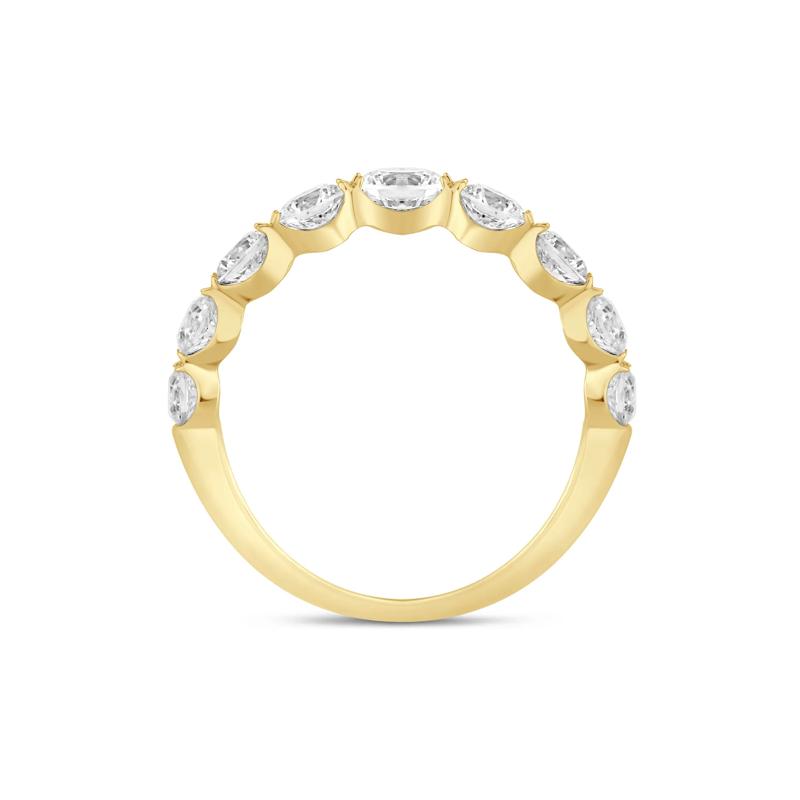 Lab Grown Diamond Shared-Prong Band in 14K Yellow Gold (1 1/2 ct. tw.) – Image 2 of 3