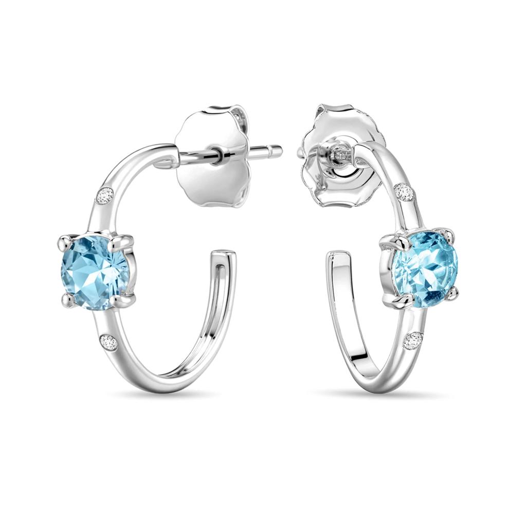 Sky Blue Topaz &amp; Diamond Accent Pendant &amp; Earrings Boxed Set in Sterling Silver – Image 2 of 7