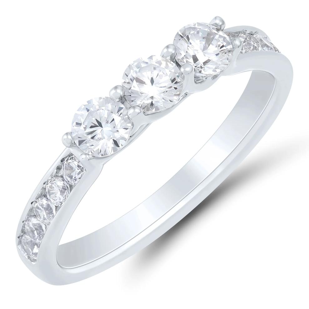 Lab Grown Diamond Bridal Set in 14K White Gold (3 ct. tw.) – Image 5 of 7