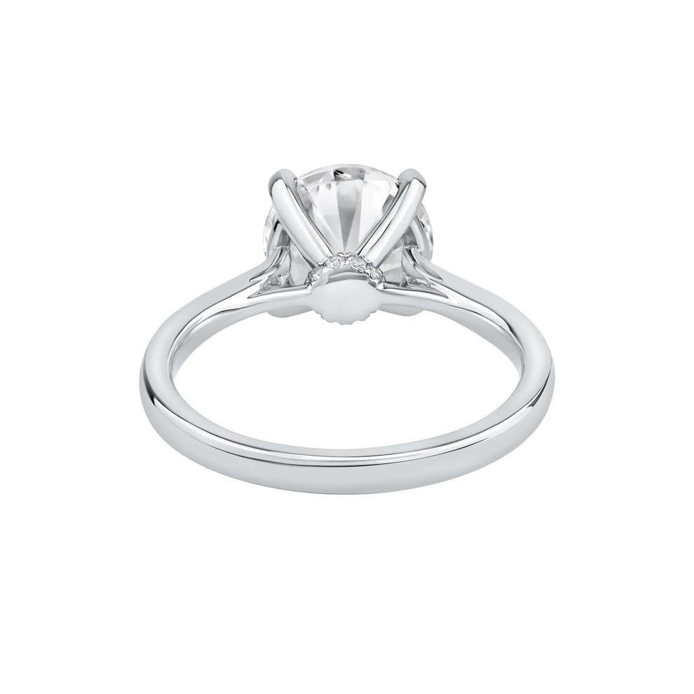 Lab Grown Diamond Solitaire Engagement Ring in Platinum (3 ct. tw.) – Image 5 of 5