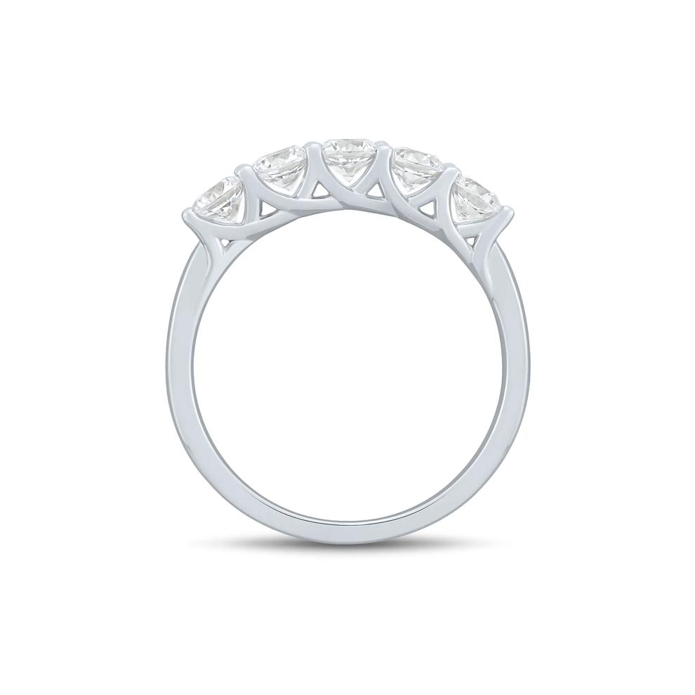 Five-Stone Diamond Anniversary Band in 10K White Gold (1 ct. tw.) – Image 2 of 3
