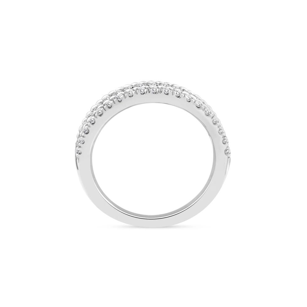 Diamond Multi-Row Band in 14K White Gold (1/2 ct. tw.) – Image 2 of 3