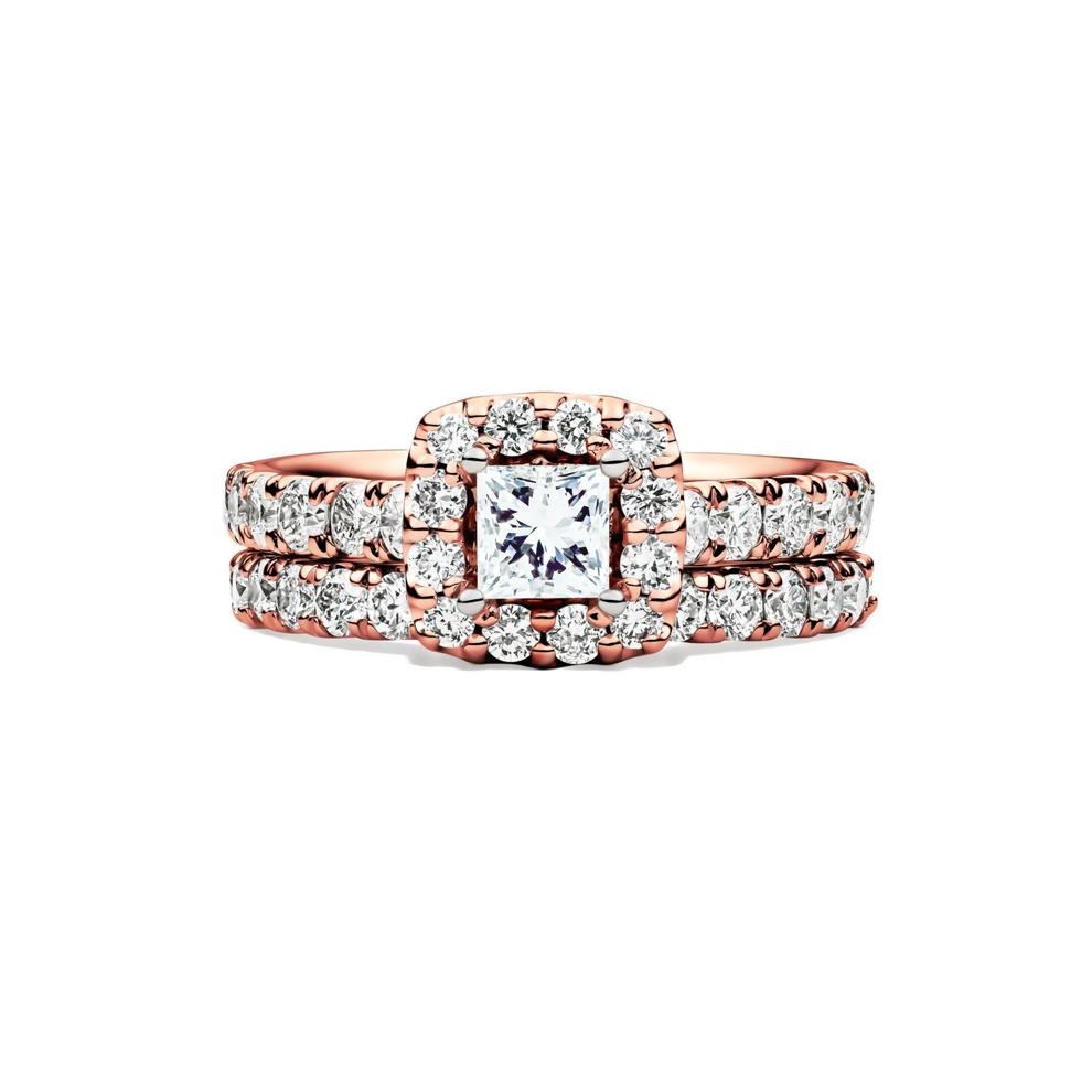 Diamond Bridal Set in 14K Rose Gold (2 ct. tw.) – Image 1 of 6