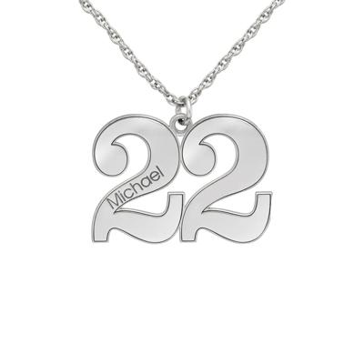 Personalized Number Pendant