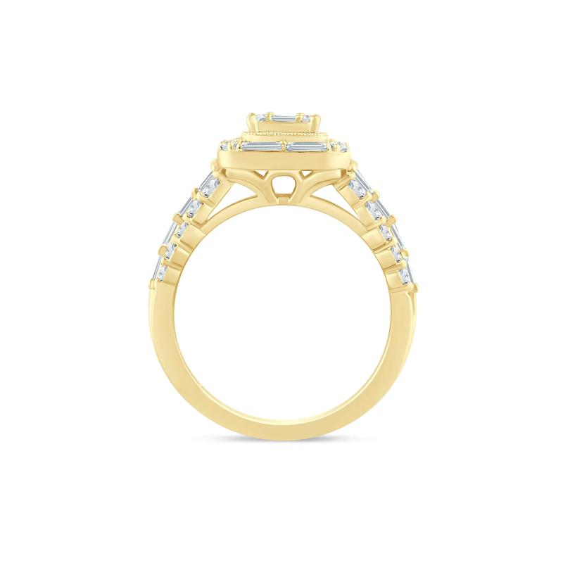 Diamond Composite Engagement Ring in 14K Yellow Gold &#40;1 3/8 ct. tw.&#41; – Image 2 of 3